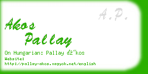 akos pallay business card